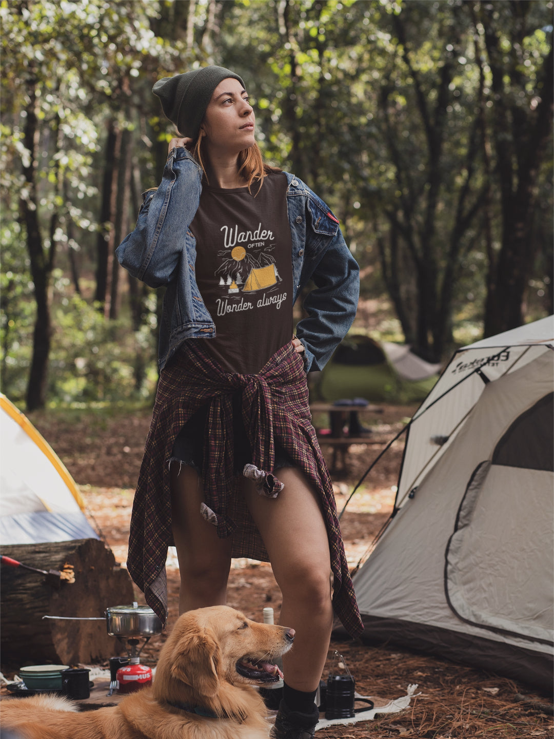 Wander Often Wonder Always Women's Printed T-shirt -