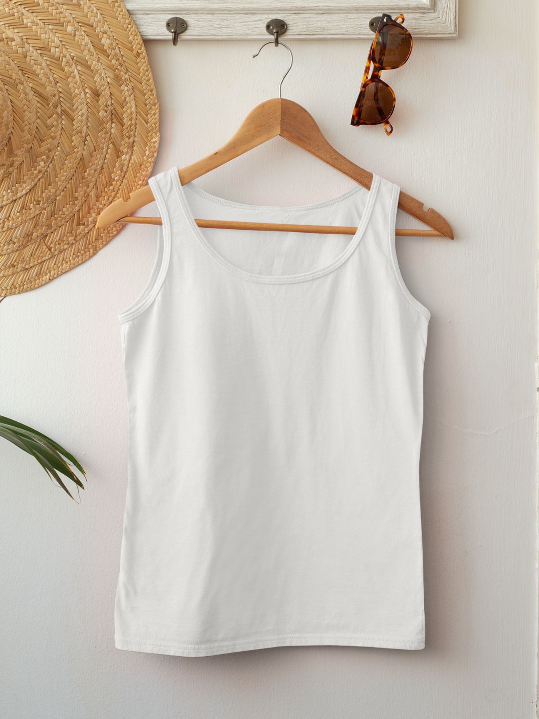 White Women’s Plain Tank Top -