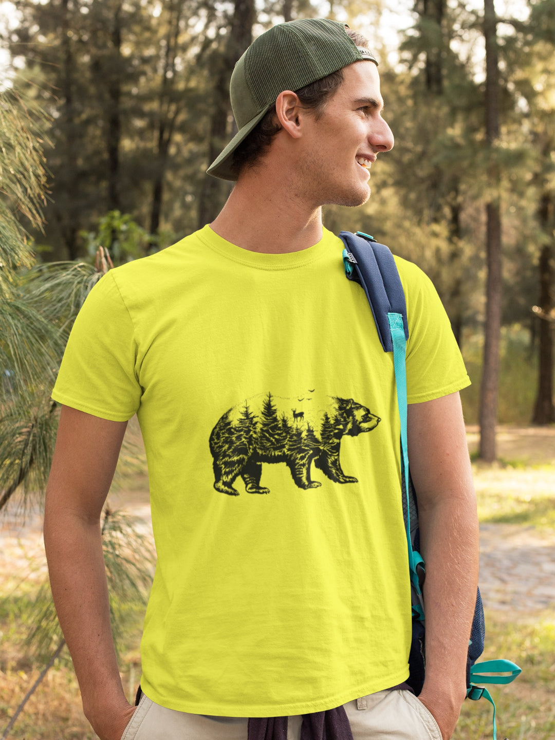Wild Bear Men's Printed T-shirt -