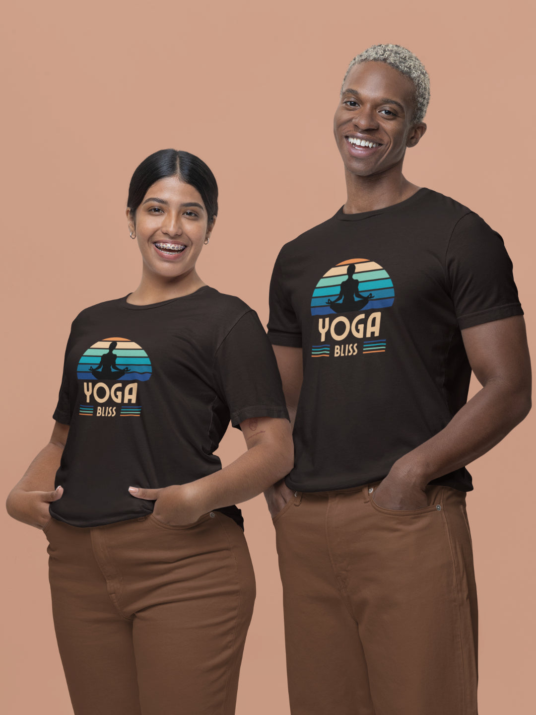 Yoga Bliss Unisex Printed T-shirt -