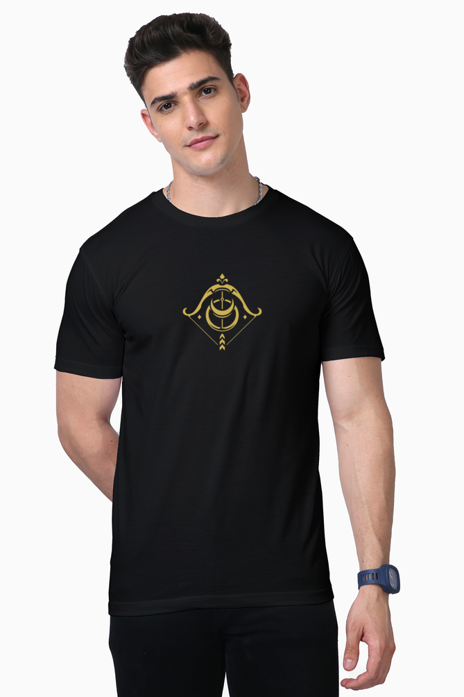 Sagittarius Zodiac Golden Print Supima T-Shirt - 