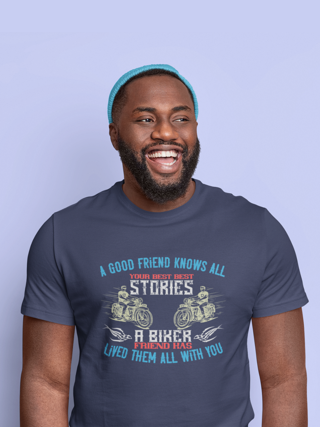 A Biker Friend Men's Printed T-shirt - Mode Attire