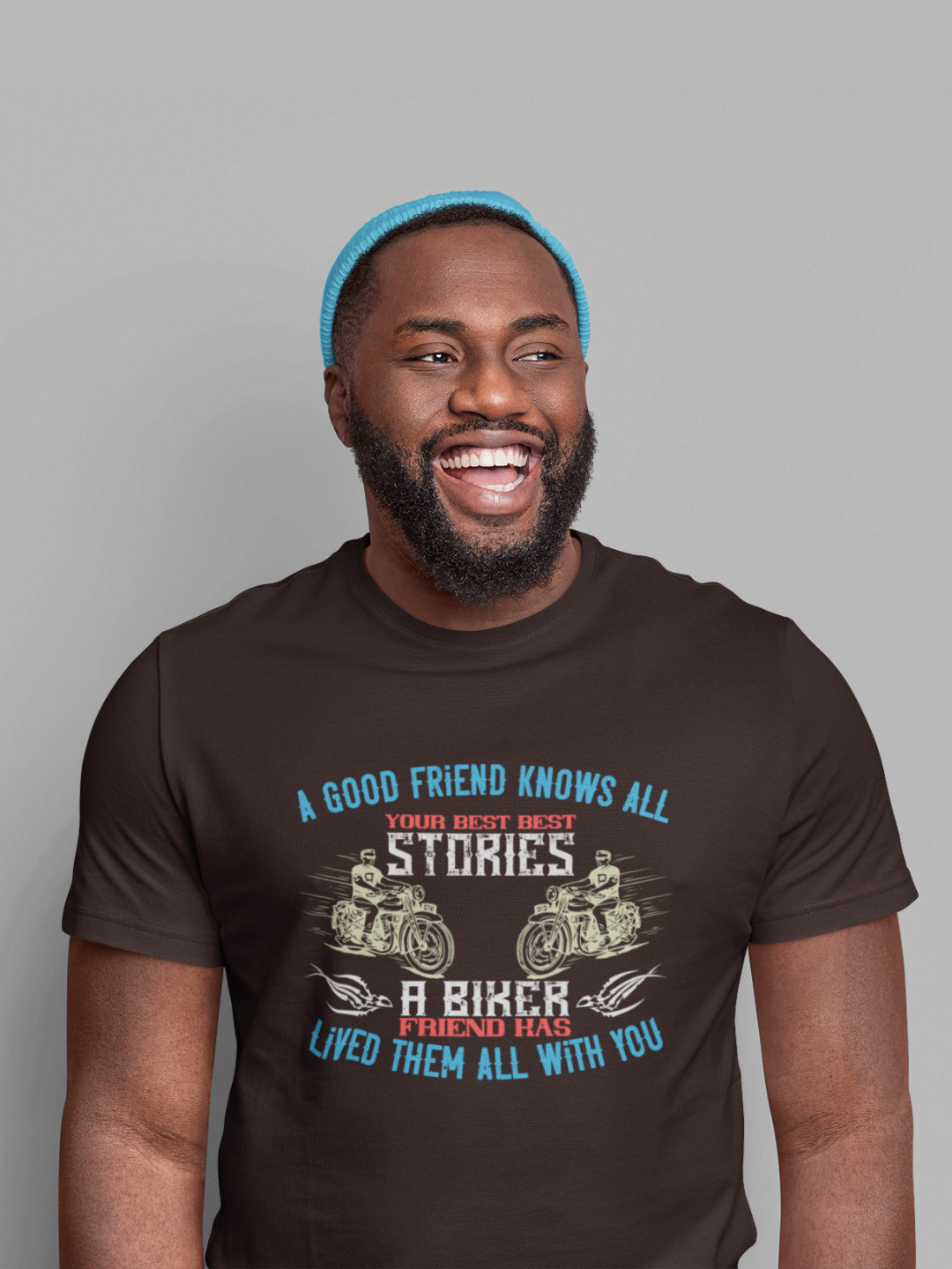 A Biker Friend Men's Printed T-shirt - Mode Attire