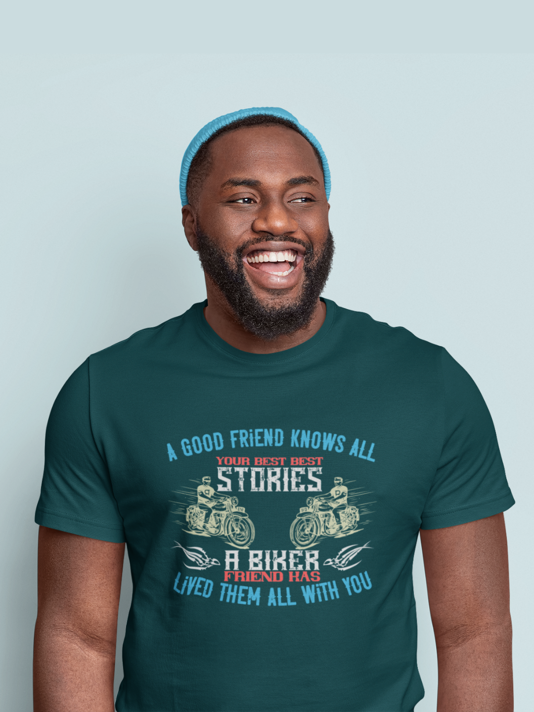 A Biker Friend Men's Printed T-shirt - Mode Attire