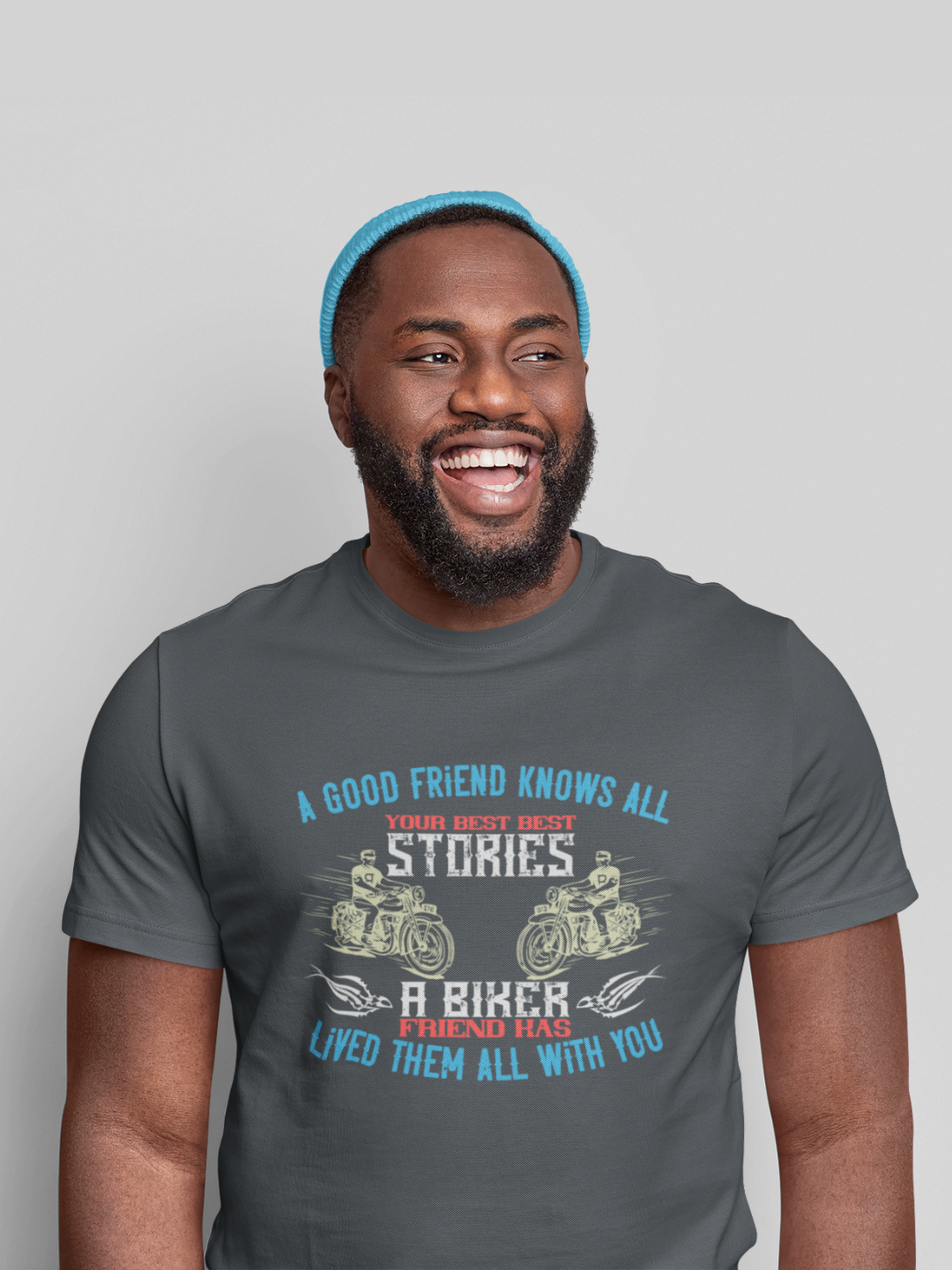 A Biker Friend Men's Printed T-shirt - Mode Attire