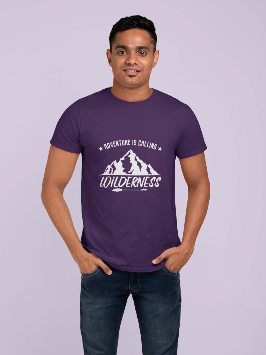 Adventure Is Calling Wilderness Men's Printed T-shirt - Mode Attire