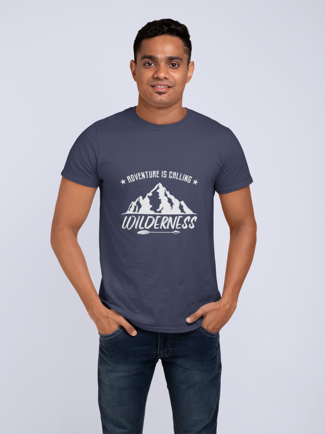 Adventure Is Calling Wilderness Men's Printed T-shirt - Mode Attire
