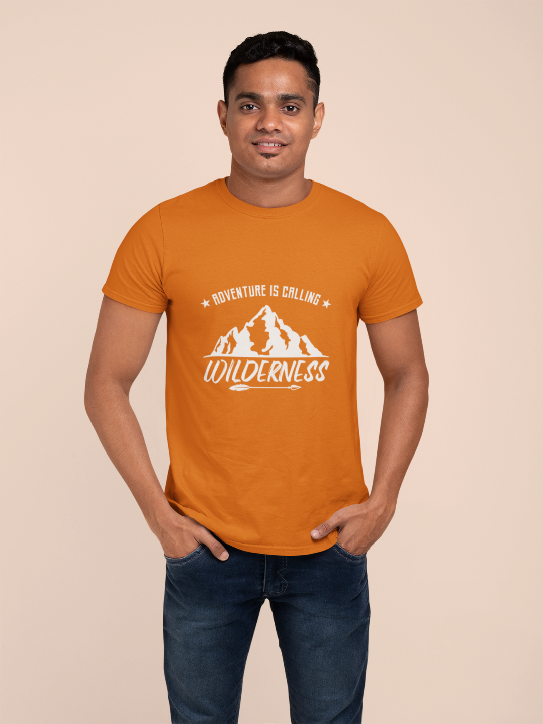Adventure Is Calling Wilderness Men's Printed T-shirt - Mode Attire