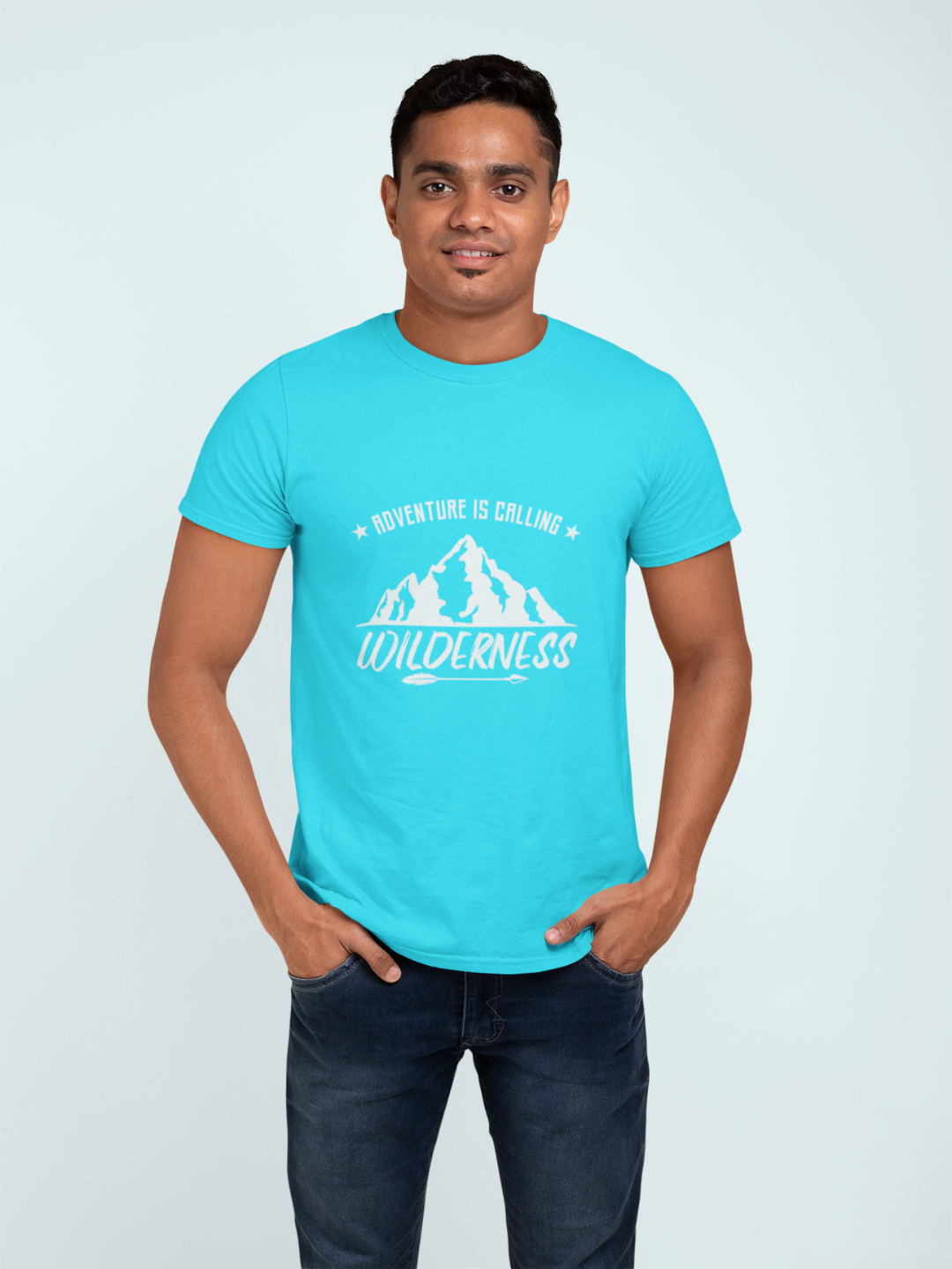 Adventure Is Calling Wilderness Men's Printed T-shirt - Mode Attire