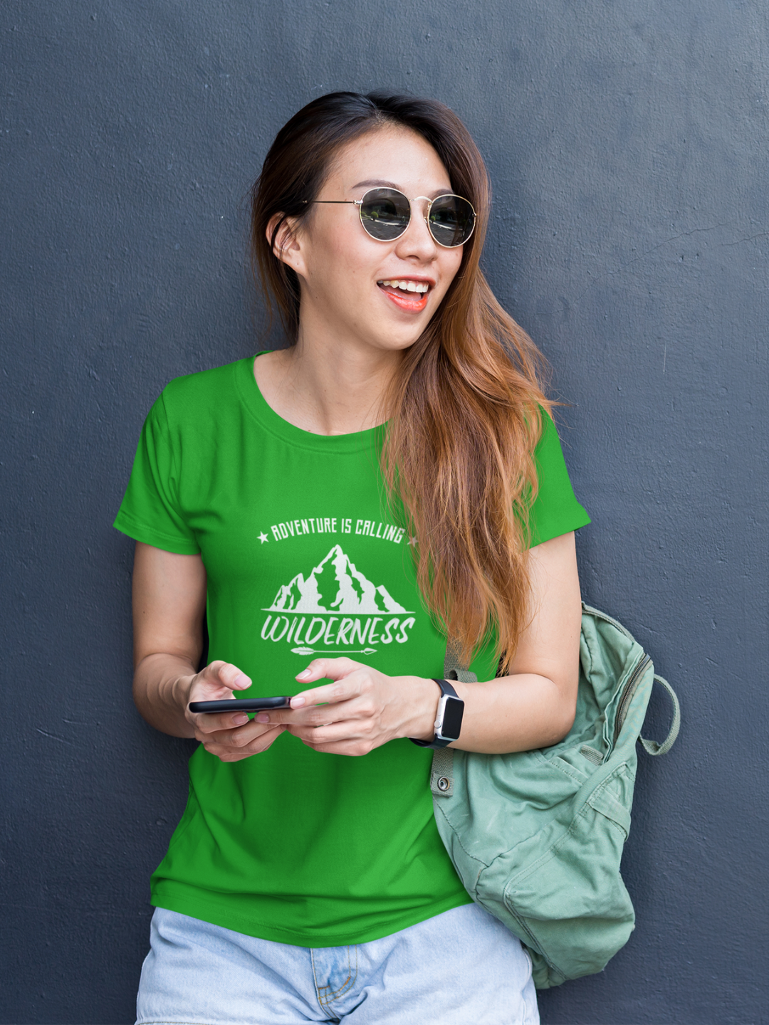 Adventure Is Calling Wilderness Women's Printed T-shirt - Mode Attire