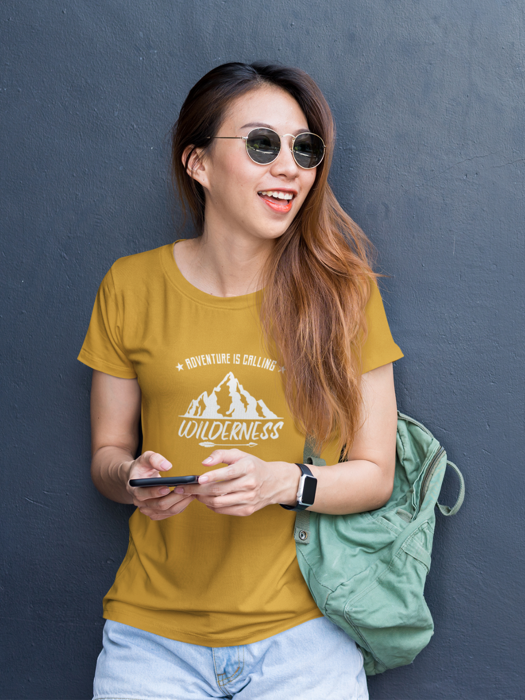Adventure Is Calling Wilderness Women's Printed T-shirt - Mode Attire