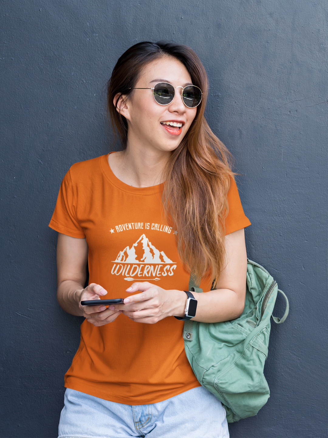 Adventure Is Calling Wilderness Women's Printed T-shirt - Mode Attire