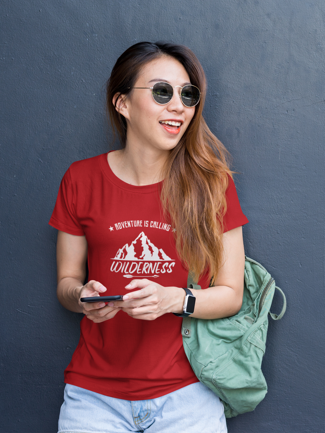 Adventure Is Calling Wilderness Women's Printed T-shirt - Mode Attire
