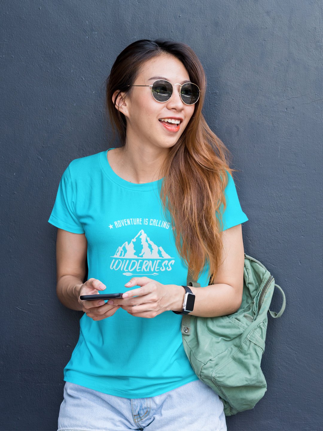 Adventure Is Calling Wilderness Women's Printed T-shirt - Mode Attire