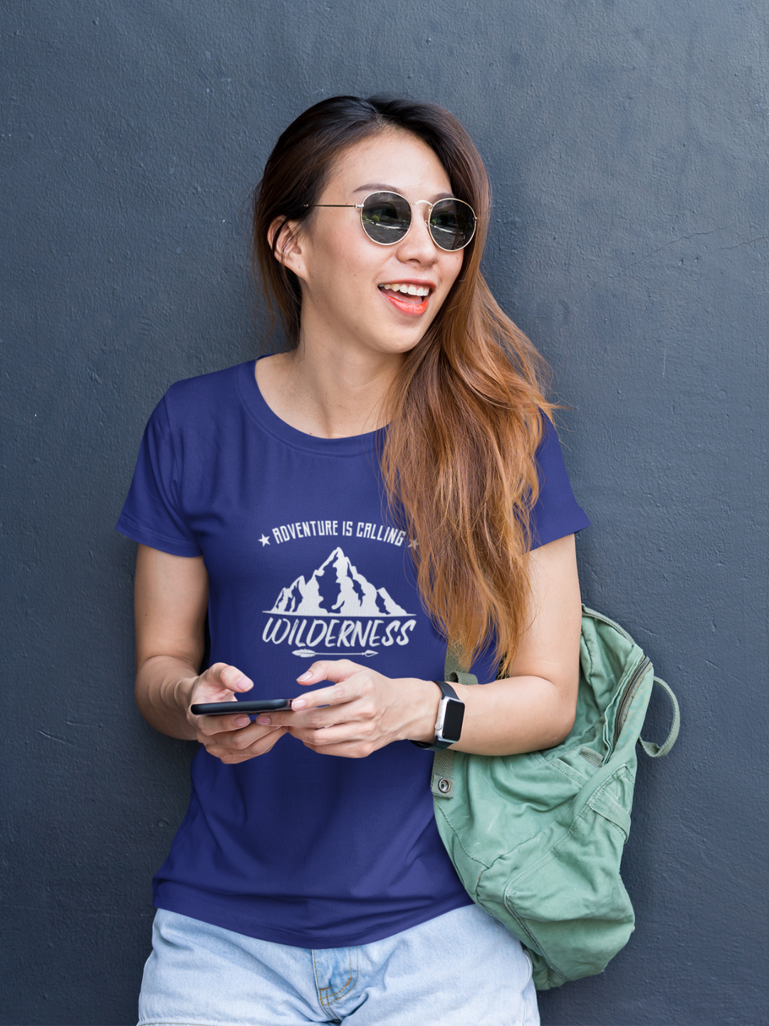 Adventure Is Calling Wilderness Women's Printed T-shirt - Mode Attire
