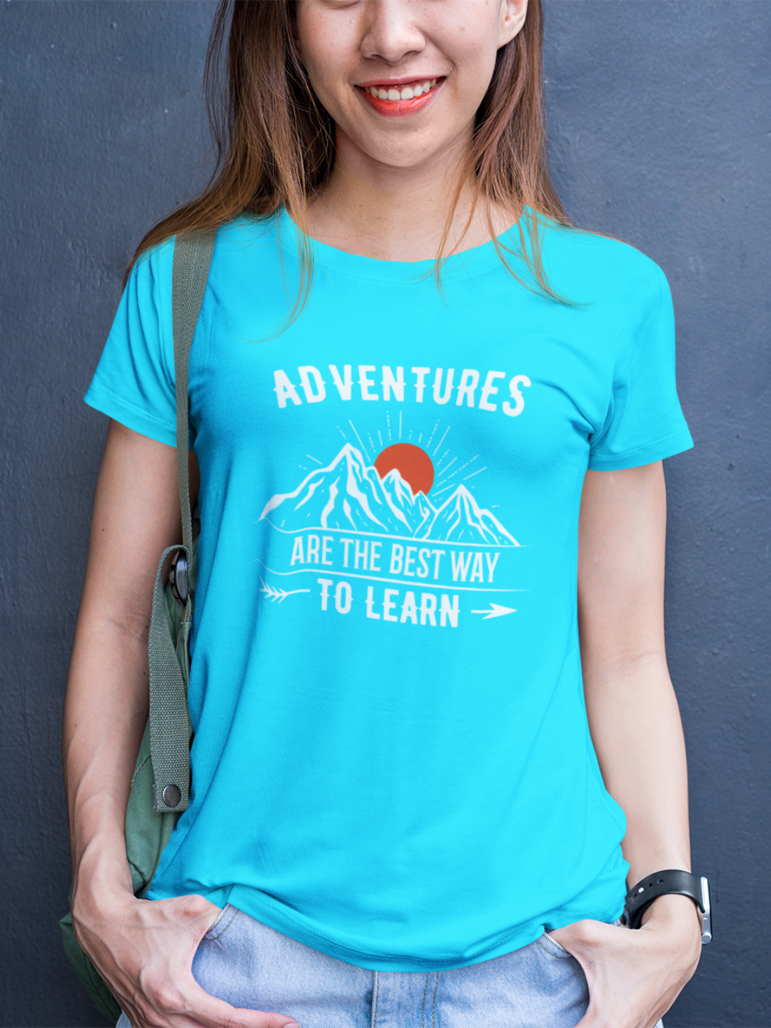 Adventures Are The Best Way To Learn Women's Printed T-shirt - Mode Attire