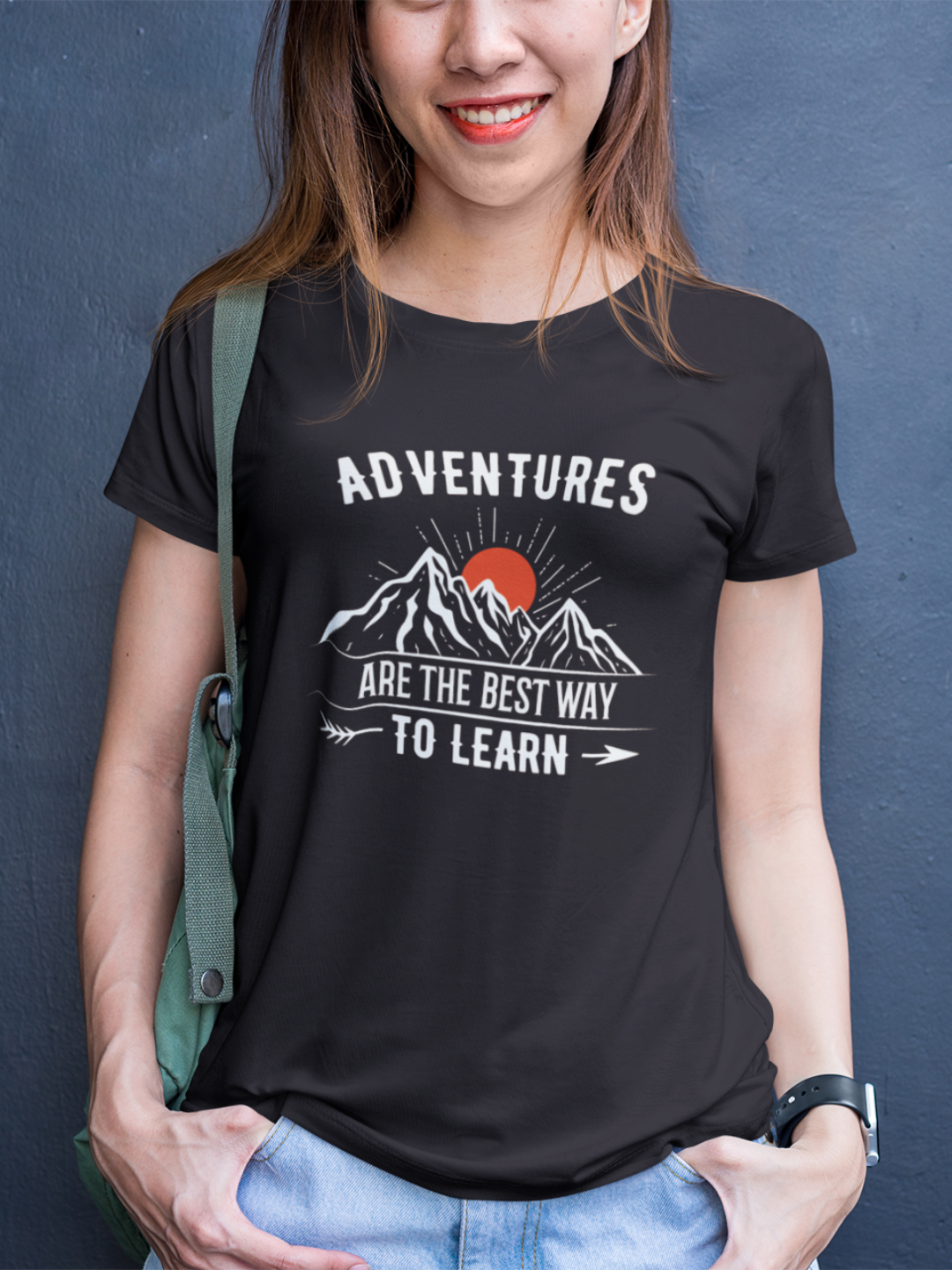 Adventures Are The Best Way To Learn Women's Printed T-shirt - Mode Attire