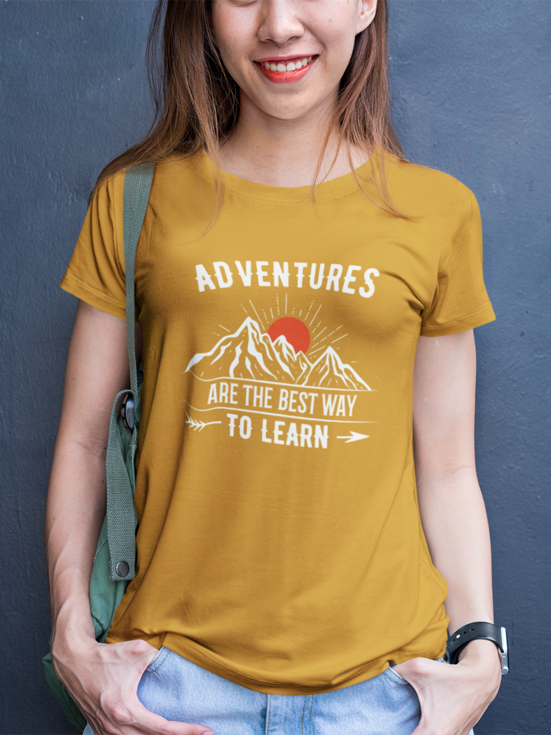 Adventures Are The Best Way To Learn Women's Printed T-shirt - Mode Attire