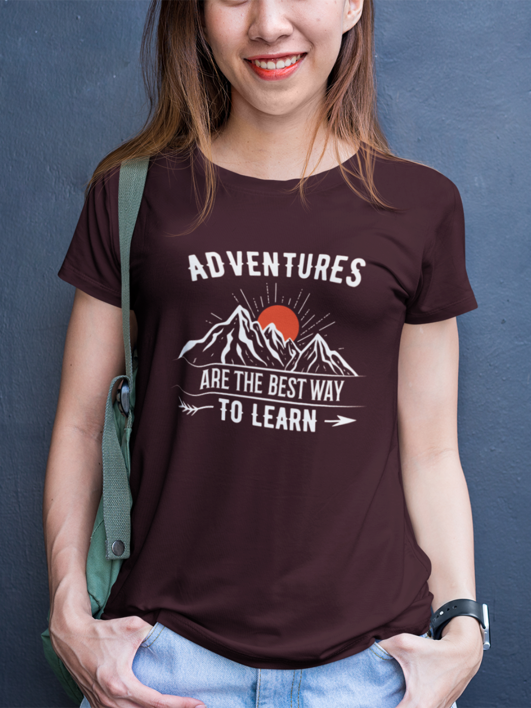 Adventures Are The Best Way To Learn Women's Printed T-shirt - Mode Attire