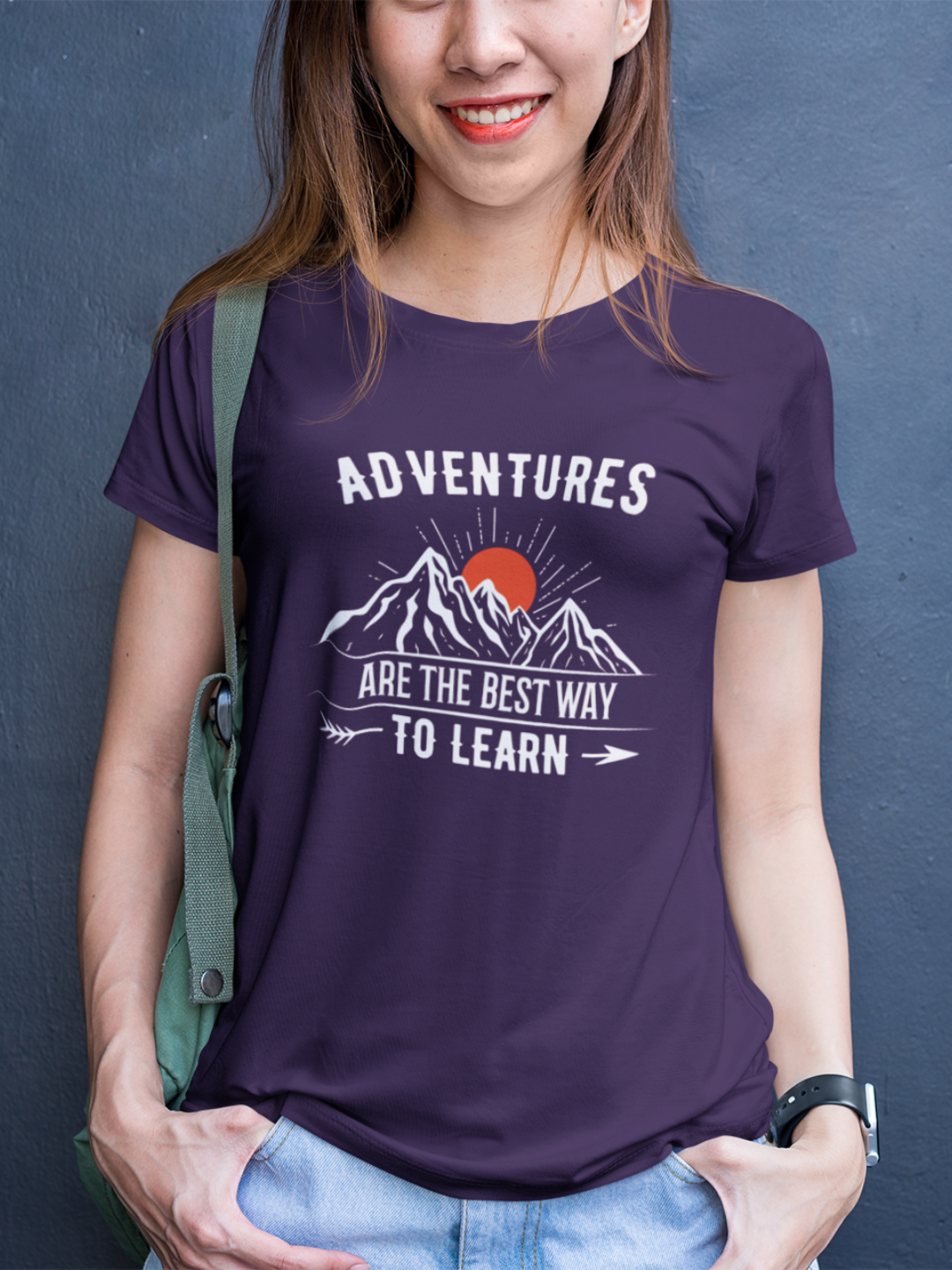 Adventures Are The Best Way To Learn Women's Printed T-shirt - Mode Attire