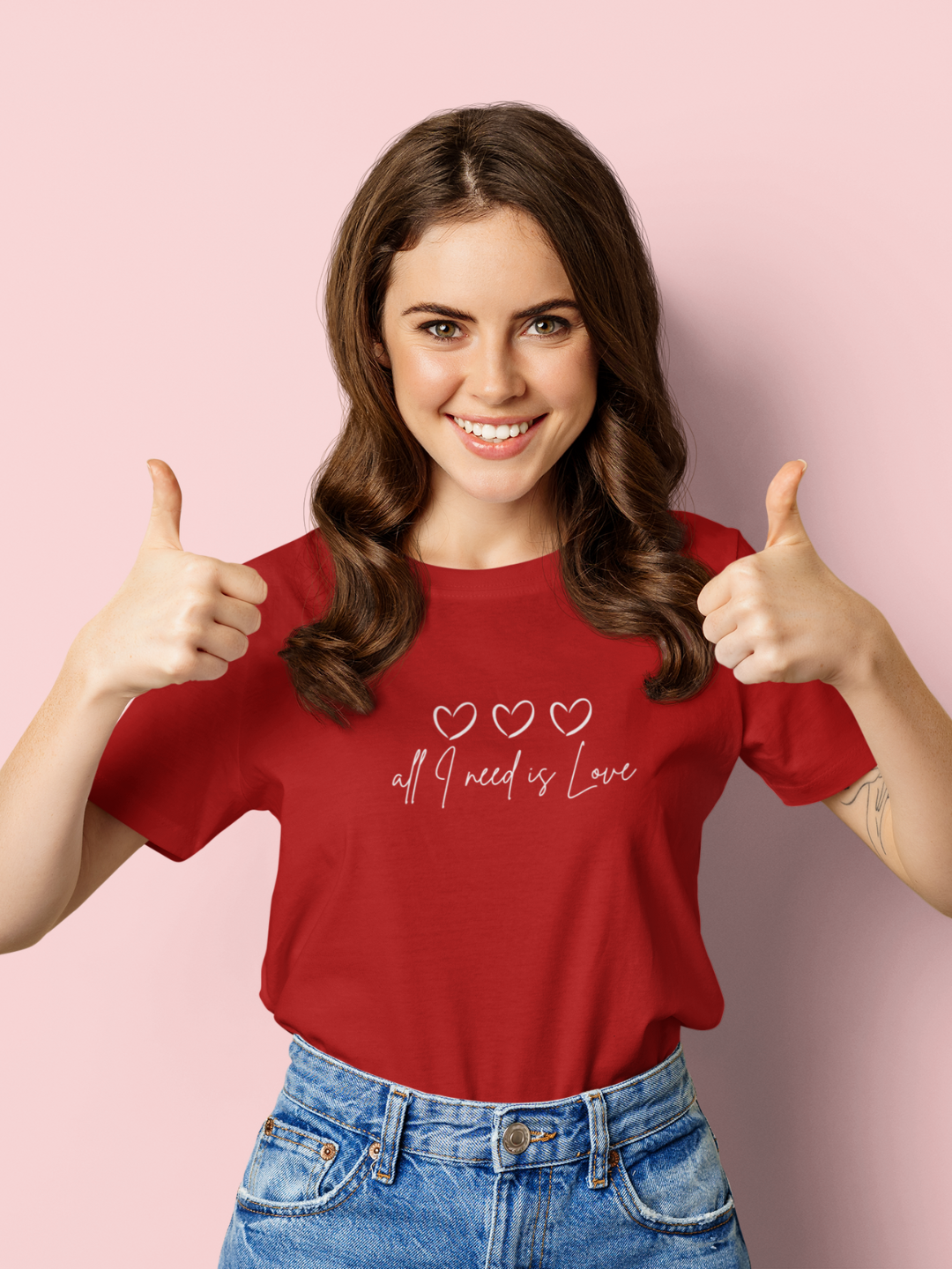 All I Need Is Love Unisex Printed T-shirt - Mode Attire
