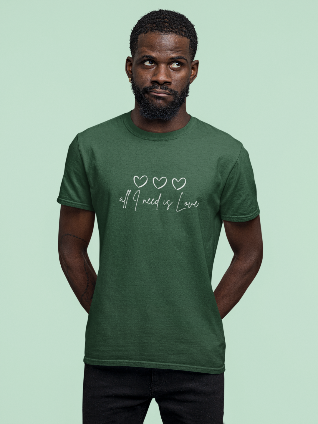 All I Need Is Love Unisex Printed T-shirt - Mode Attire