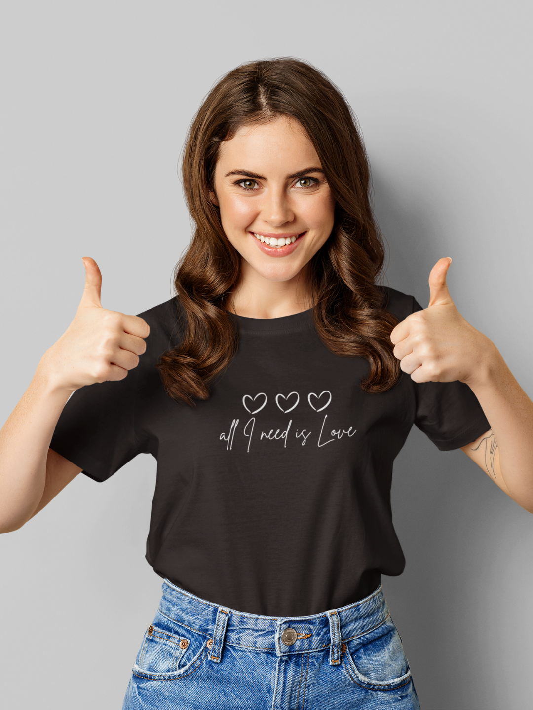 All I Need Is Love Unisex Printed T-shirt - Mode Attire