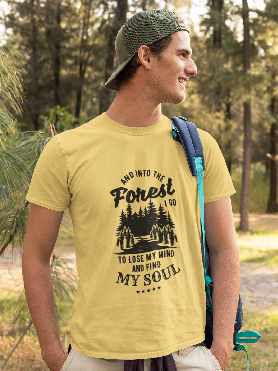Into The Forest I Go To Find My Soul Men's Printed T-shirt