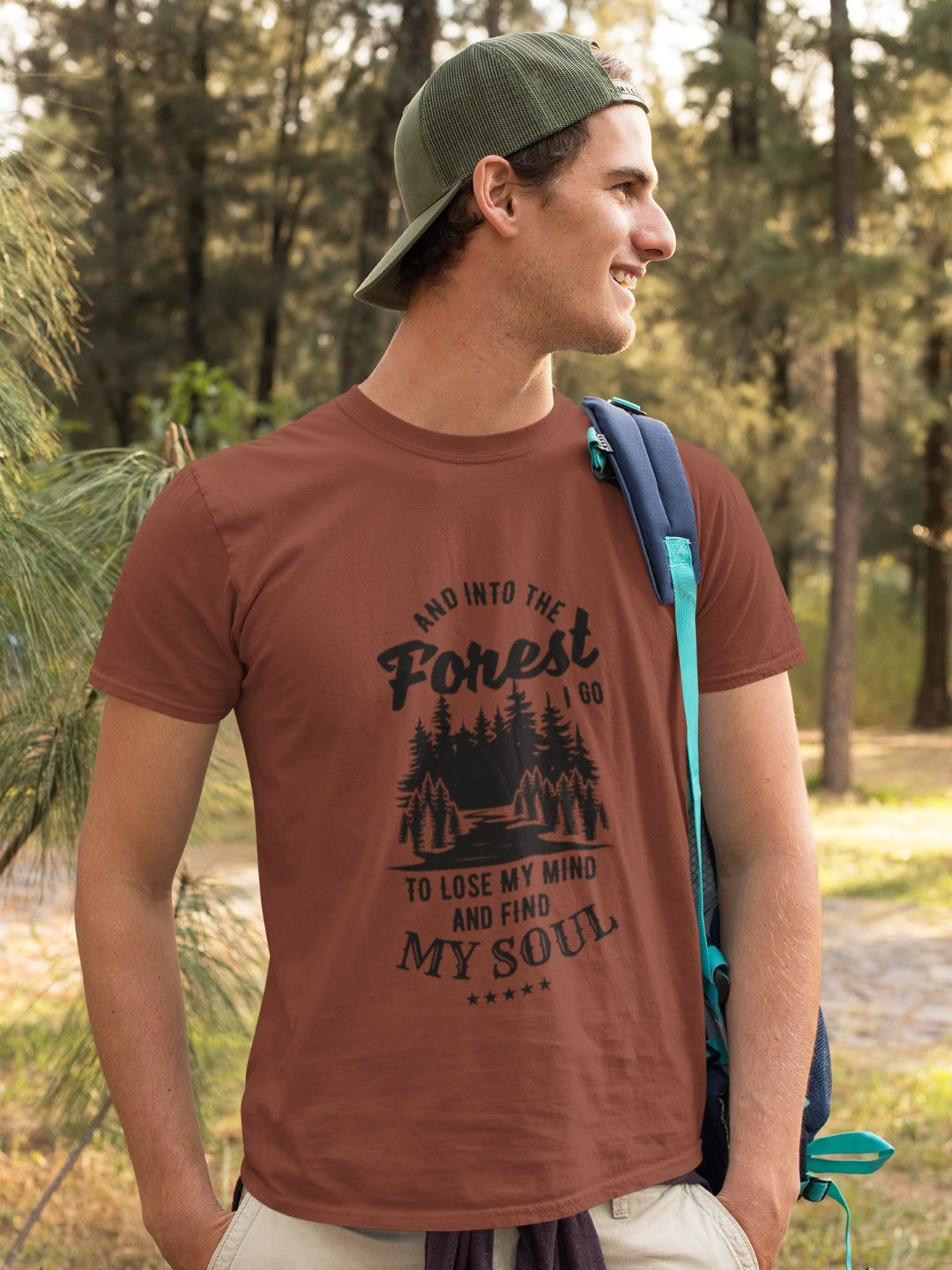 Into The Forest I Go To Find My Soul Men's Printed T-shirt