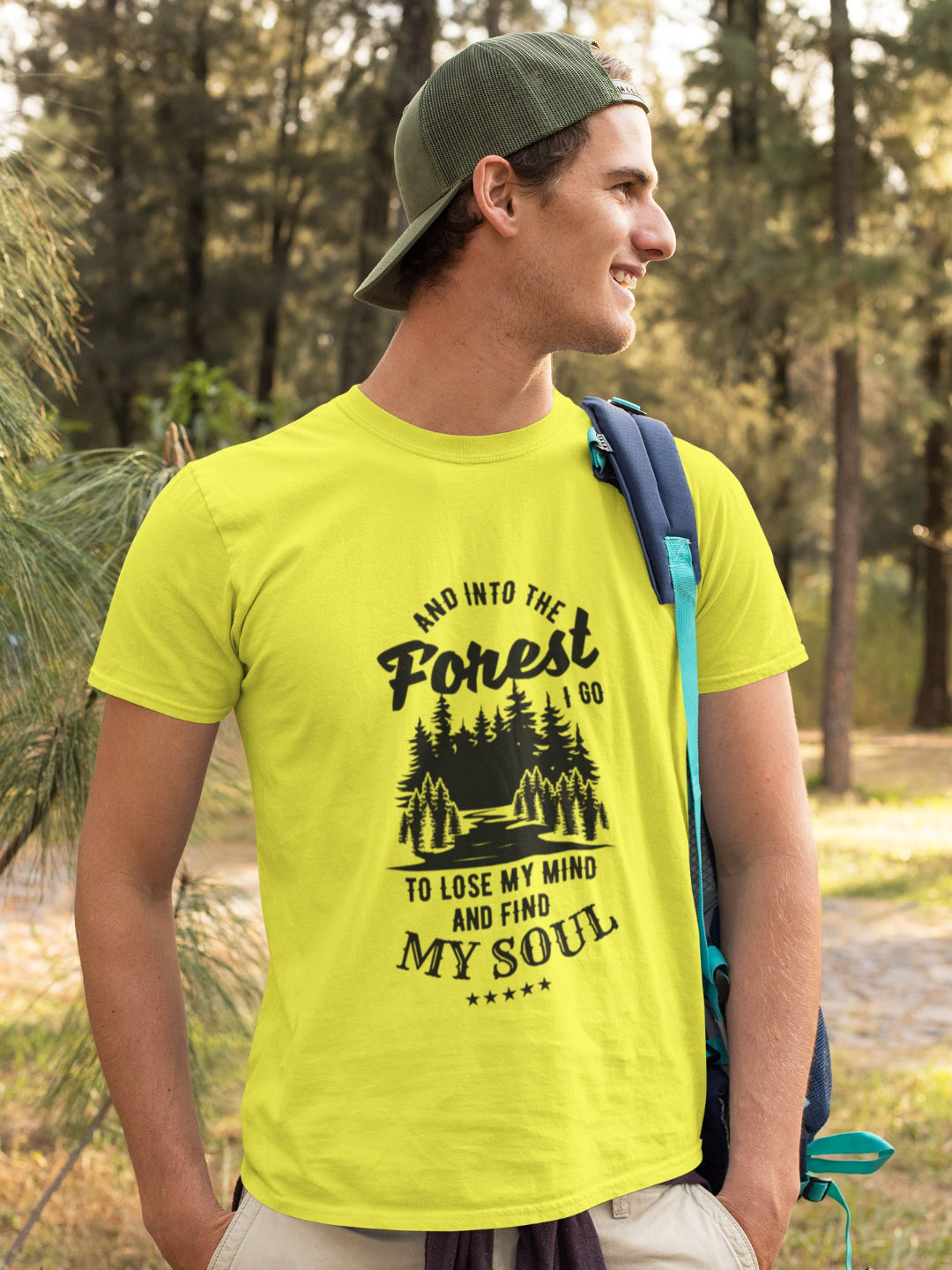 Into The Forest I Go To Find My Soul Men's Printed T-shirt