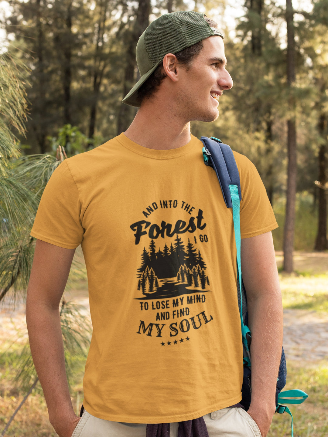 Into The Forest I Go To Find My Soul Men's Printed T-shirt