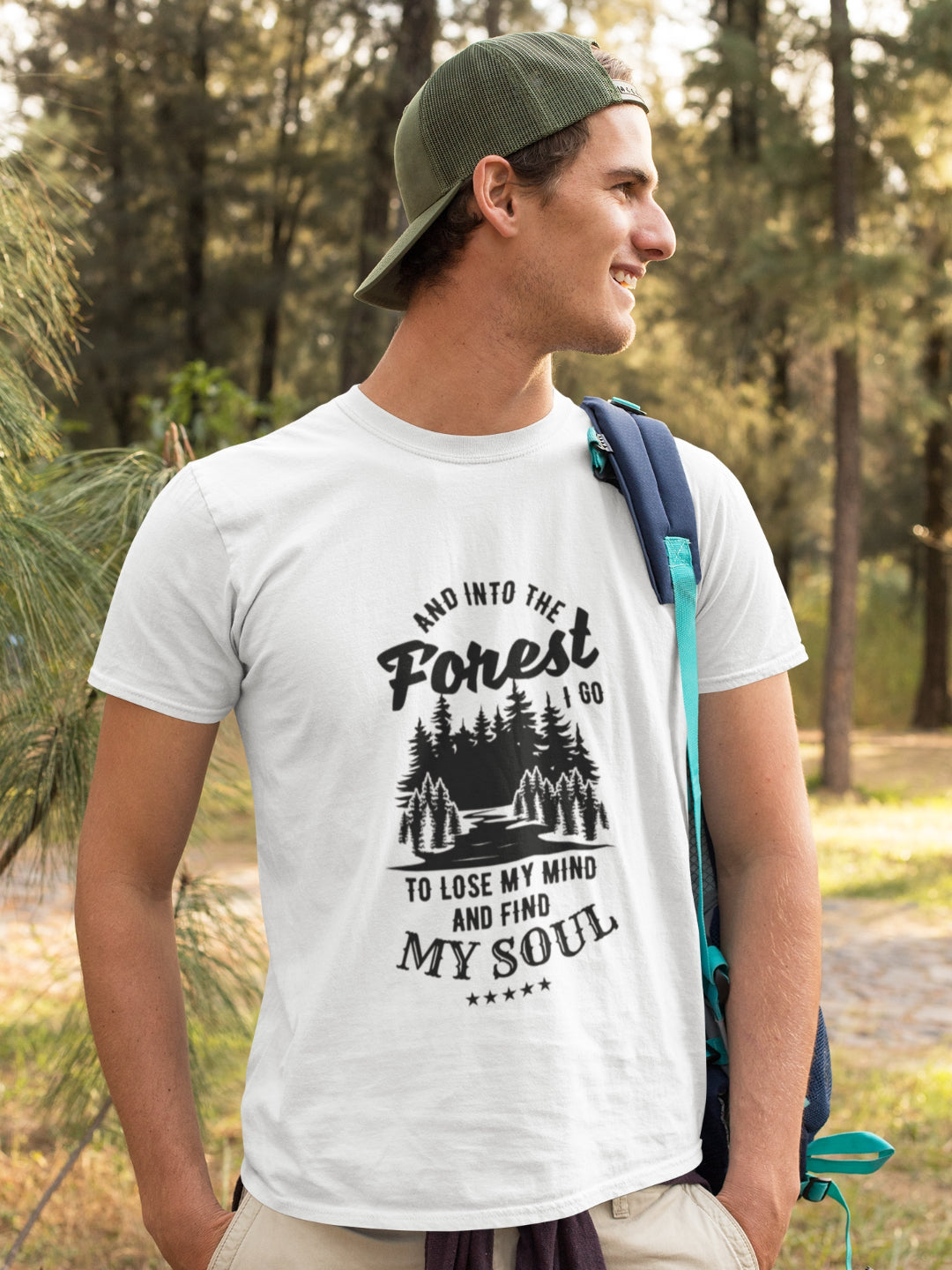 Into The Forest I Go To Find My Soul Men's Printed T-shirt