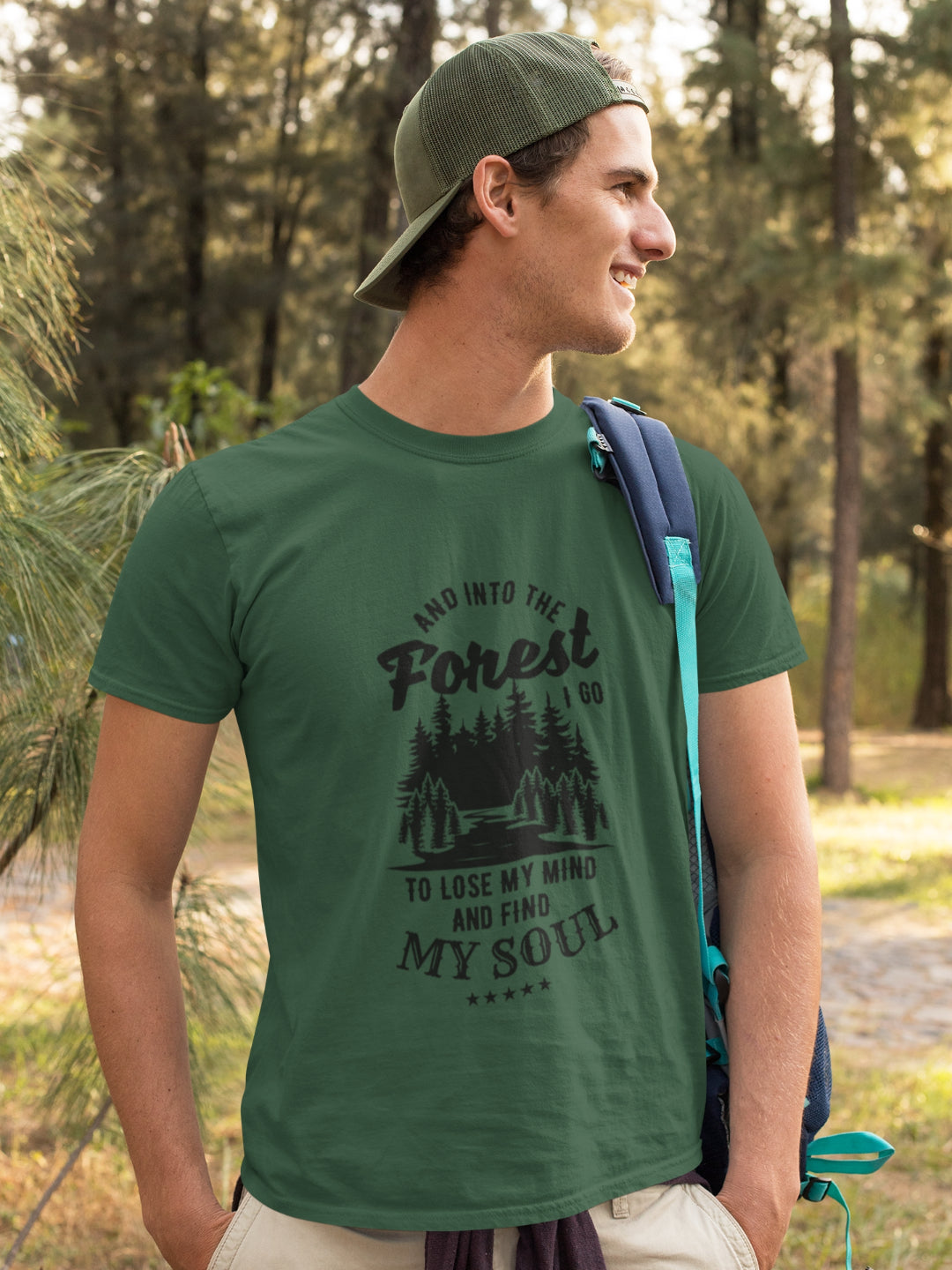 Into The Forest I Go To Find My Soul Men's Printed T-shirt
