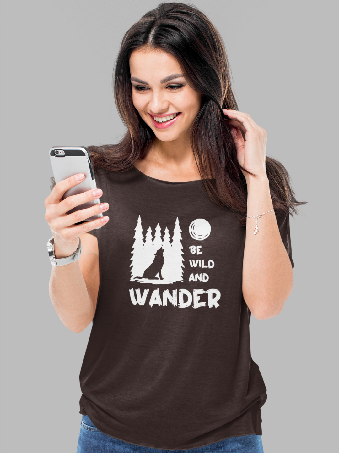 Be Wild And Wander Women's Printed T-shirt