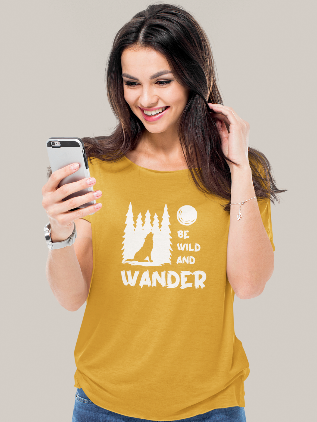 Be Wild And Wander Women's Printed T-shirt