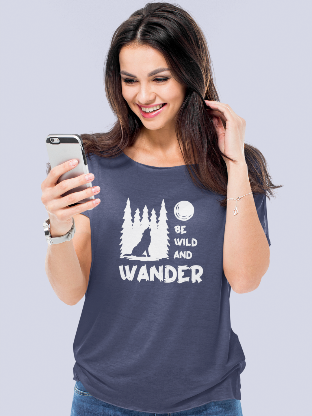 Be Wild And Wander Women's Printed T-shirt