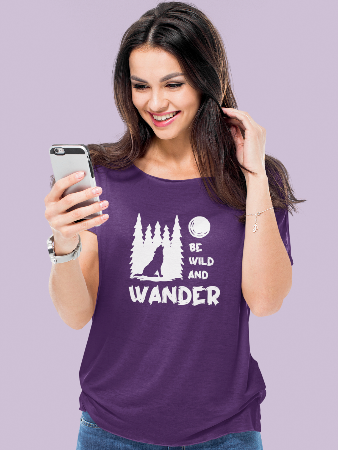 Be Wild And Wander Women's Printed T-shirt