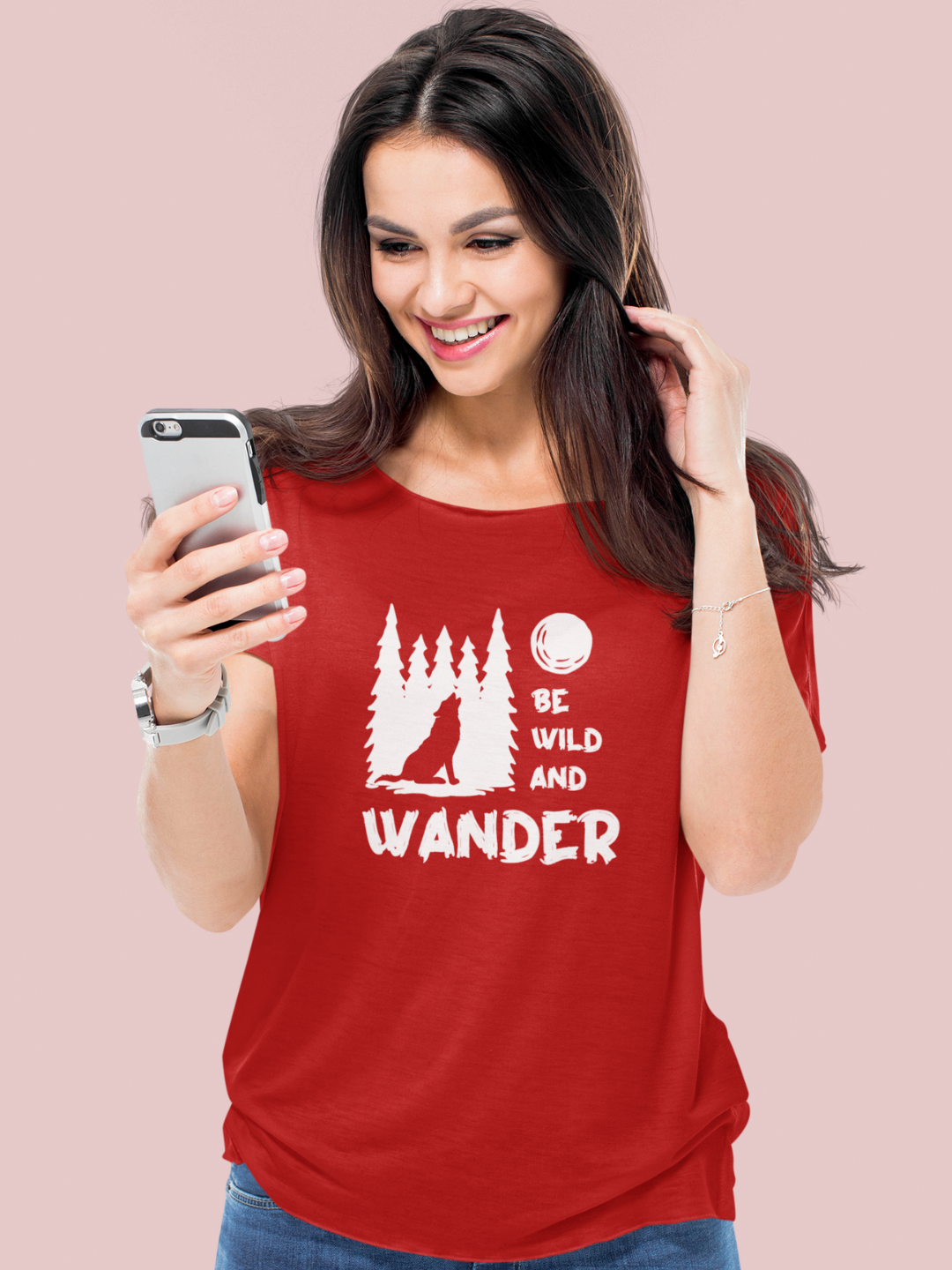 Be Wild And Wander Women's Printed T-shirt