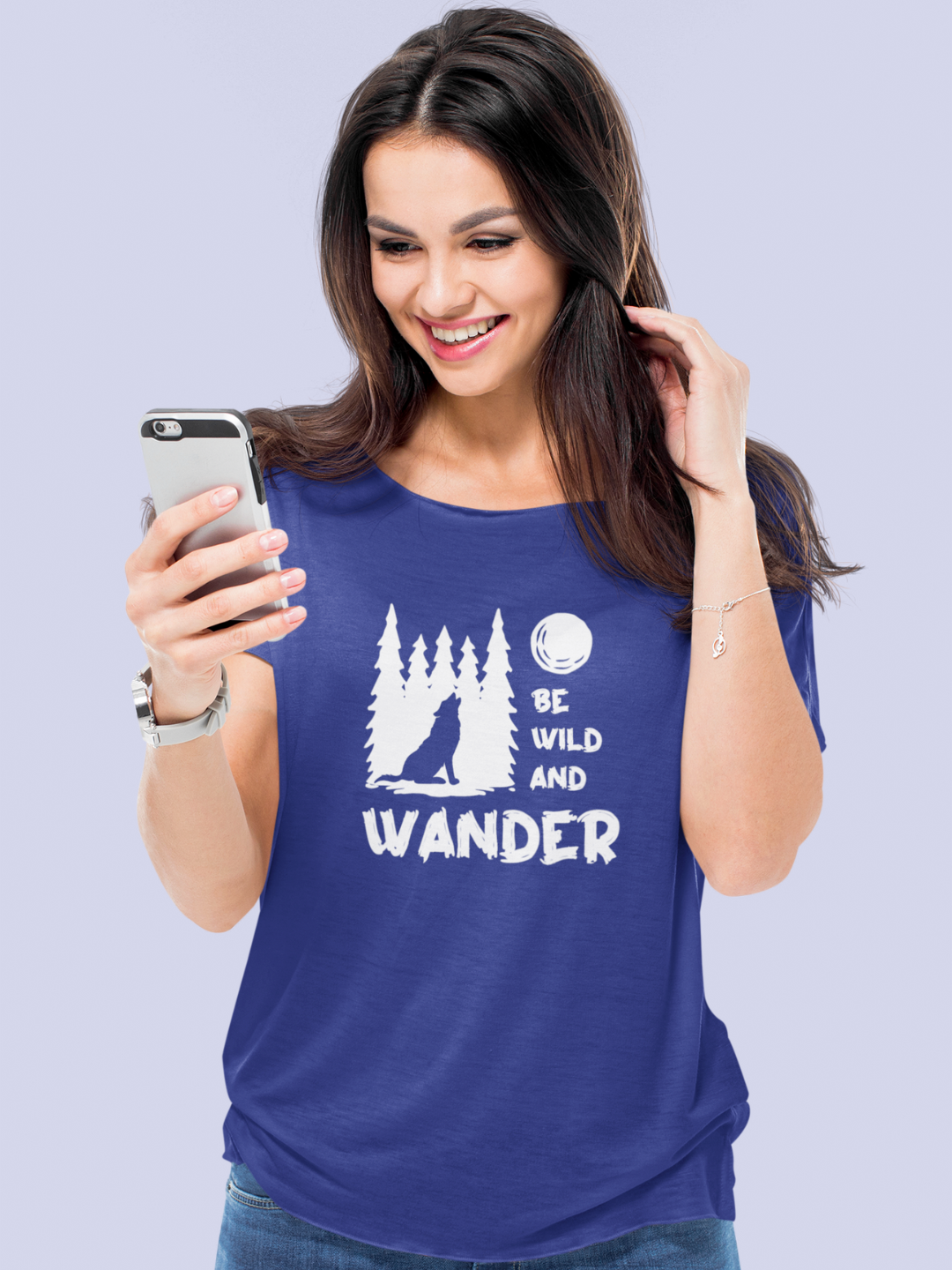 Be Wild And Wander Women's Printed T-shirt