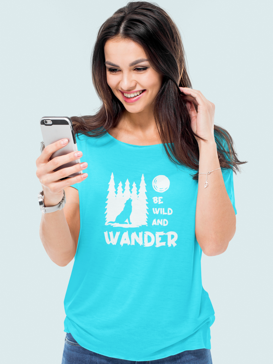 Be Wild And Wander Women's Printed T-shirt