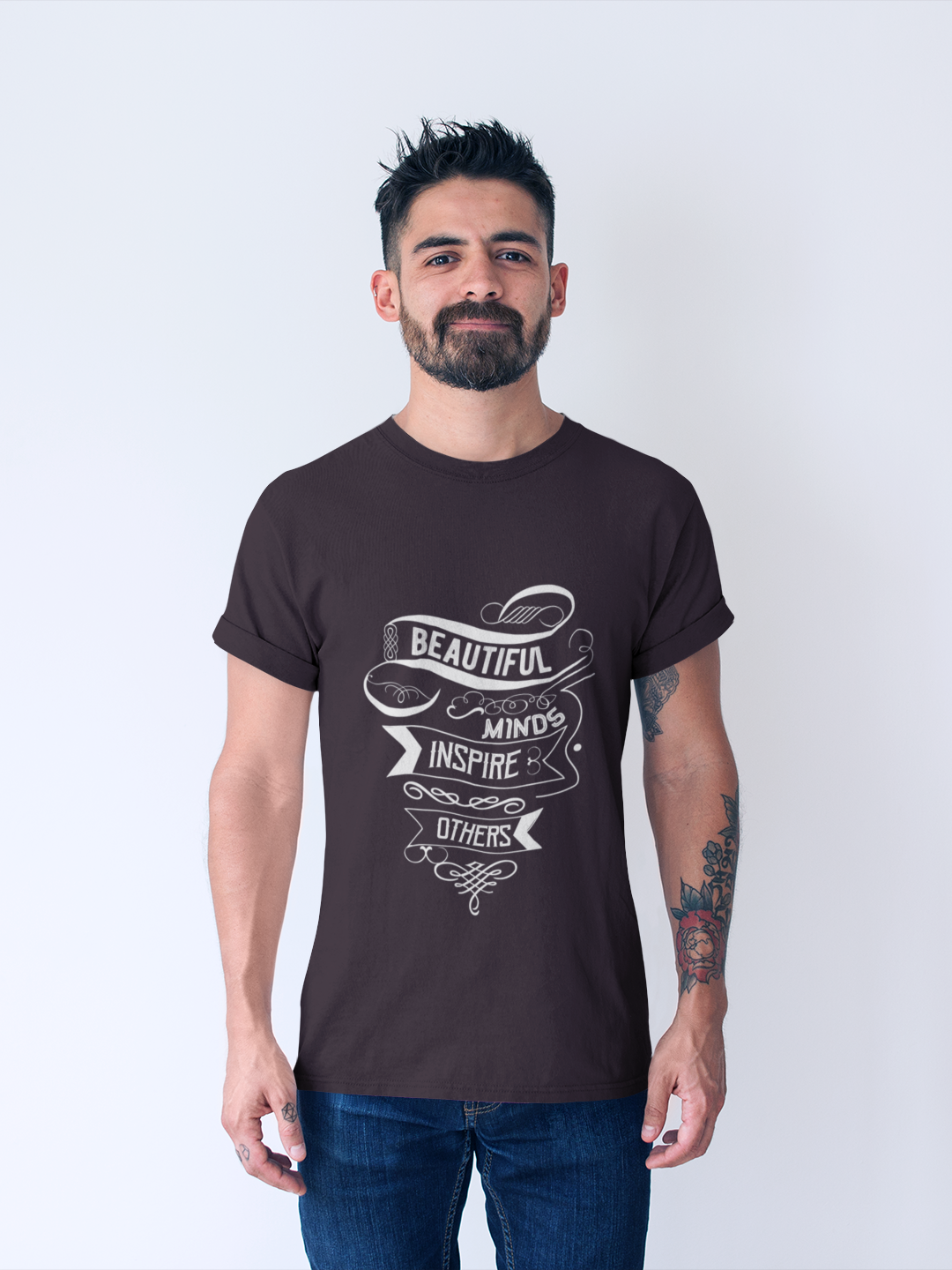 Beautiful Minds Inspire Others Men's Printed T-shirt
