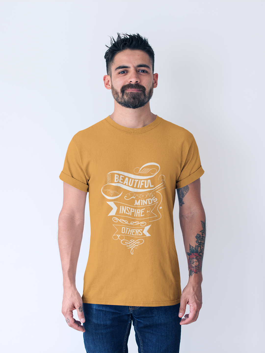 Beautiful Minds Inspire Others Men's Printed T-shirt