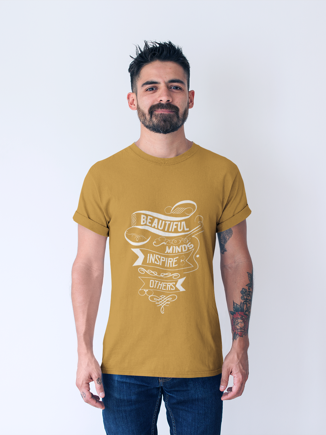 Beautiful Minds Inspire Others Men's Printed T-shirt