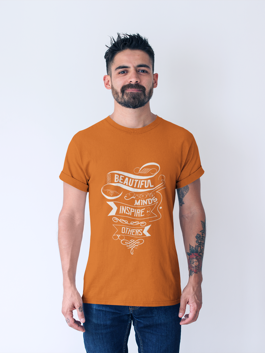 Beautiful Minds Inspire Others Men's Printed T-shirt