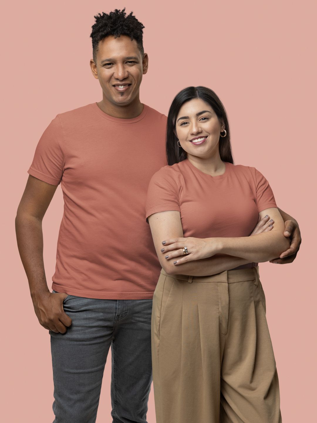 Copper Unisex Plain T-Shirt - 