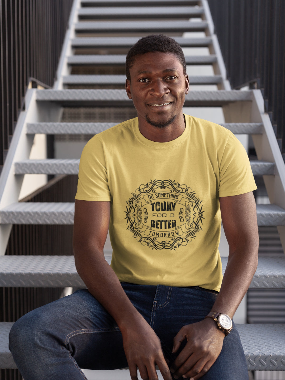 Do Something Today For A Better Tomorrow Men's Printed T-shirt