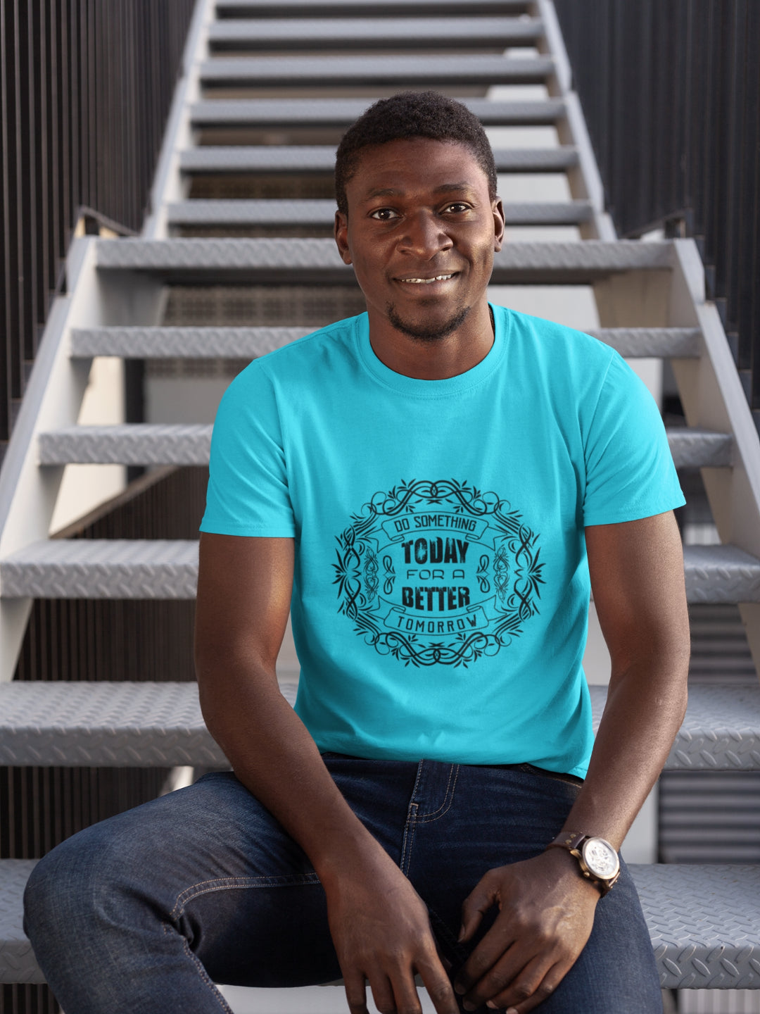 Do Something Today For A Better Tomorrow Men's Printed T-shirt