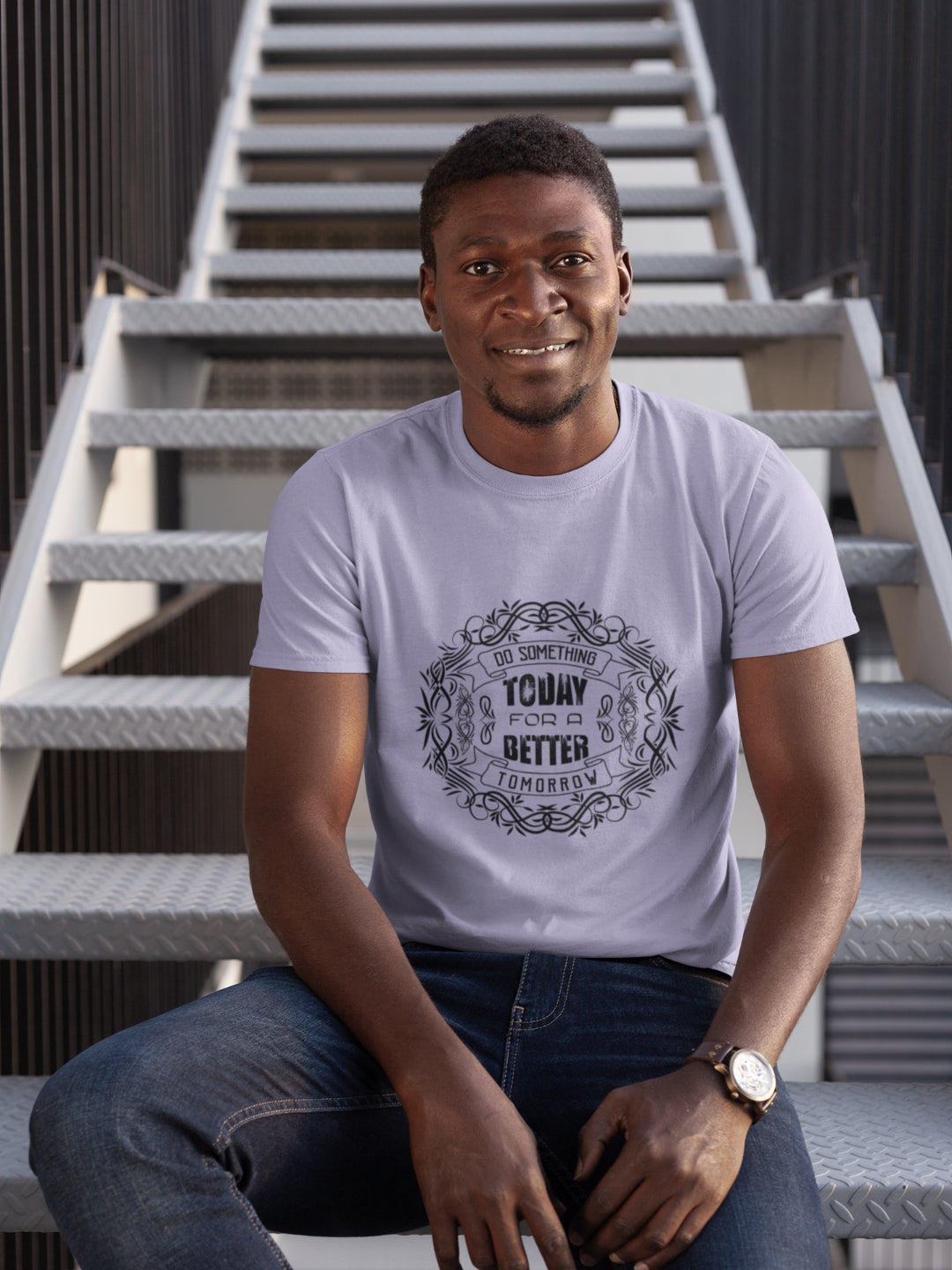 Do Something Today For A Better Tomorrow Men's Printed T-shirt