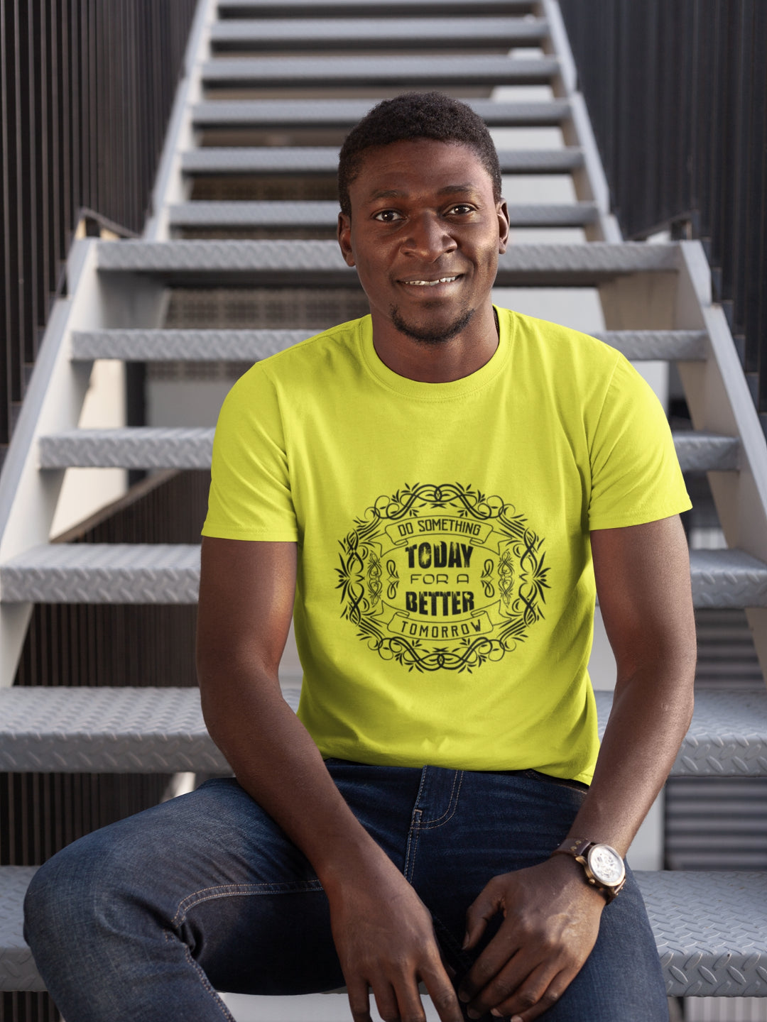 Do Something Today For A Better Tomorrow Men's Printed T-shirt