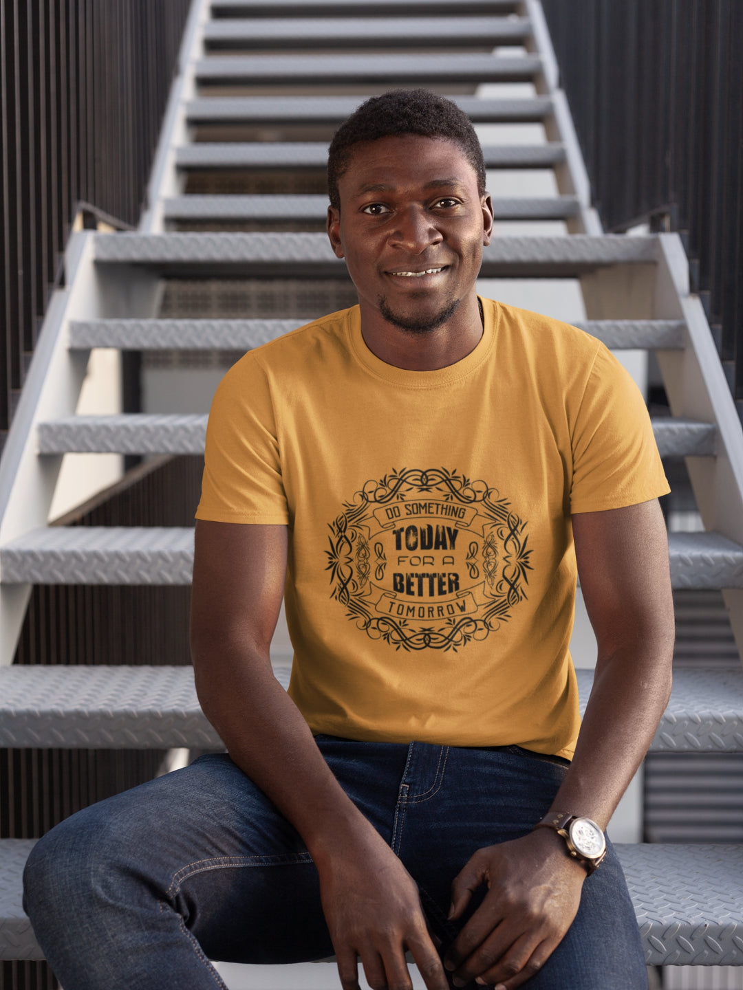 Do Something Today For A Better Tomorrow Men's Printed T-shirt